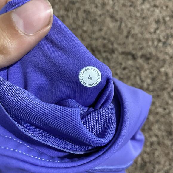 Lululemon Base Pace High-Rise Short 8” Size 4 Purple Stretch Running EUC Yoga - Picture 5 of 7